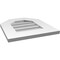 Ekena Millwork Octagonal Top Surface Mount PVC Gable Vent w/ 3-1/2"W x 1"P Standard Frame, 16"W x 18"H GVPOT16X1801SN - alternate 2